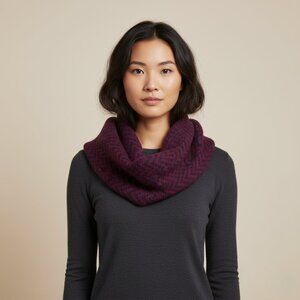 J.Crew Womens One Size Knitted Infinity Chevron Scarf